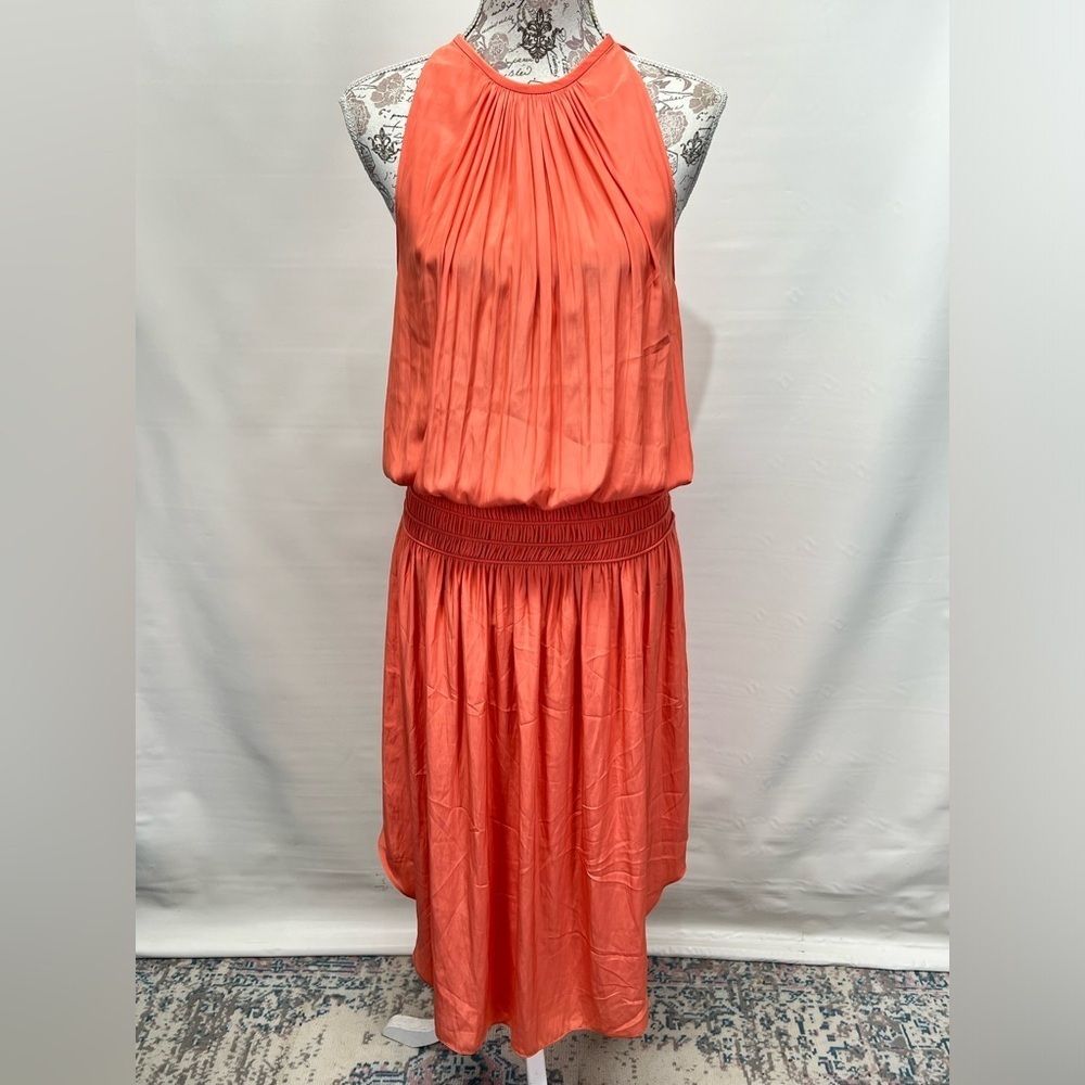 RAMY‎ BROOK Peach Audrey halter neck dress size M - Picture 2 of 15